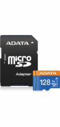 ADATA SDXC 128 GB UHS-I AUSDX128GUICL10A1-RA1 microSD Premier 128GB UHS1 / CL10 / A1 + adaptér