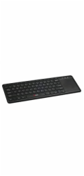 C-TECH klávesnice WLTK-01, bezdrátová s touchpadem, černá, USB