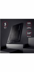 AXAGON EE25-A6C, USB-C 3.2 Gen 1 - SATA 6G 2.5" kovový RAW box, bezšroubkový