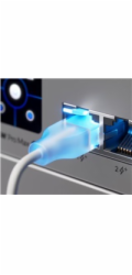 Ubiquiti UniFi Etherlighting Patch Cable 0,15m (UACC-Cable-Patch-EL-0.15M-W) - 0,15m, Cat.6, 2.5Gbps, bílý
