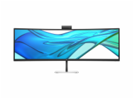 HP 549pm - Series 5 Pro - LED monitor - zakřivená - 49" - 5120 x 1440 Dual Quad HD @ 165 Hz - VA - 400 cd/m? - 4000:1 - 5 ms - HDMI, DisplayPort, USB-C - černá, stříbrná (stojan)