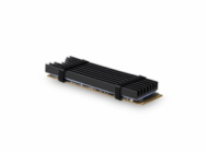 AXAGON CLR-M2L6, hliníkový pasivní chladič pro M.2 2280 SSD, výška 6 mm