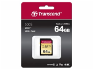 Transcend SDXC 500S         64GB Class 10 UHS-I U3 V30