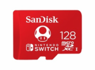 SanDisk MicroSDXC karta 128GB for Nintendo Switch (R:100/W:90 MB/s, UHS-I, V30,U3, C10, A1) licensed Product,Super Mario