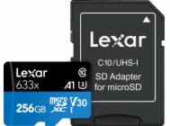 Lexar 256GB, LSDMI256BB633A, microSDXC, 633x Class 10