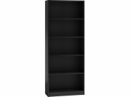 TopEshop Knihovna 60cm policová skříň na knihy pořadače černá
