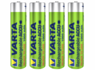 1x4 Varta Rechargeable Aku AAA NiMH 1000 mAh Micro