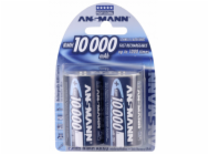 1x2 Ansmann NiMH Akku 10000 Mono D 9300 mAh