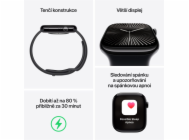 Apple Watch Series 10 GPS 46mm Rose Gold Aluminium Case with Plum Sport Loop