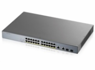Zyxel GS1350-26HP 26 Port smart managed CCTV PoE switch, long range, 375W, 24x GbE, 2x combo RJ45/SFP