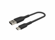 Belkin USB-C kabel, 15cm, černý - odolný