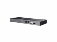 Switch TP-Link SG2218P Smart, 16x GLan s PoE+, 2x SFP, 150W, Omada SDN 