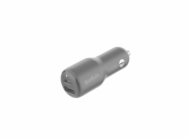Belkin BOOST CHARGE™ 42W Duální Power Delivery PPS nabíječka do auta - 30W USB-C & 12W USB-A, černá