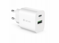 Deví síťová nabíječka Smart Series PD&QC 20W V2 - White