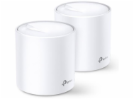 WiFi router TP-Link Deco X60(2-pack) AX5400, WiFi 6, 2x GLAN, / 574Mbps 2,4GHz/ 2402Mbps 5GHz